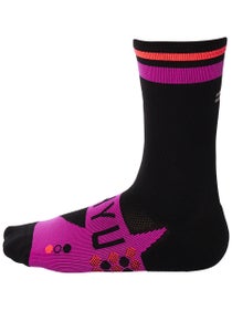 SHYU Racing Half Crew Socks Black/Violet/Crimson