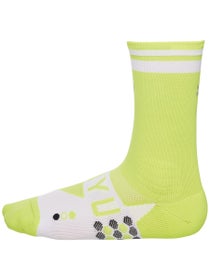 SHYU Racing Half Crew Socks Volt/White/White
