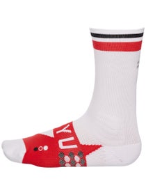 SHYU Racing Half Crew Socks White/Red/Black