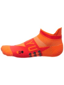 SHYU Racing No-Show Tab Socks Orange/Crimson/Black