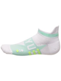 SHYU Racing No-Show Tab Socks White/Mint/Volt