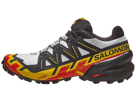 Salomon Speedcross 6\Mens Shoes\White/Black/Empire Yel