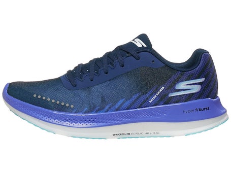 Skechers Go Run Razor Excess\Womens Shoes\Black/Blue