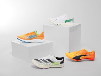 Five single pair oftrack and field shoes