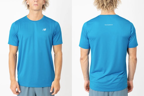 New Balance Women's Run Accelerate Logo Running T Shirt, Quick-Dry