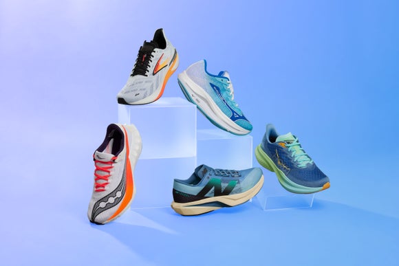 best lightweight running shoes stacked on top of boxes