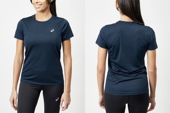 ASICS Silver Short Sleeve Top
